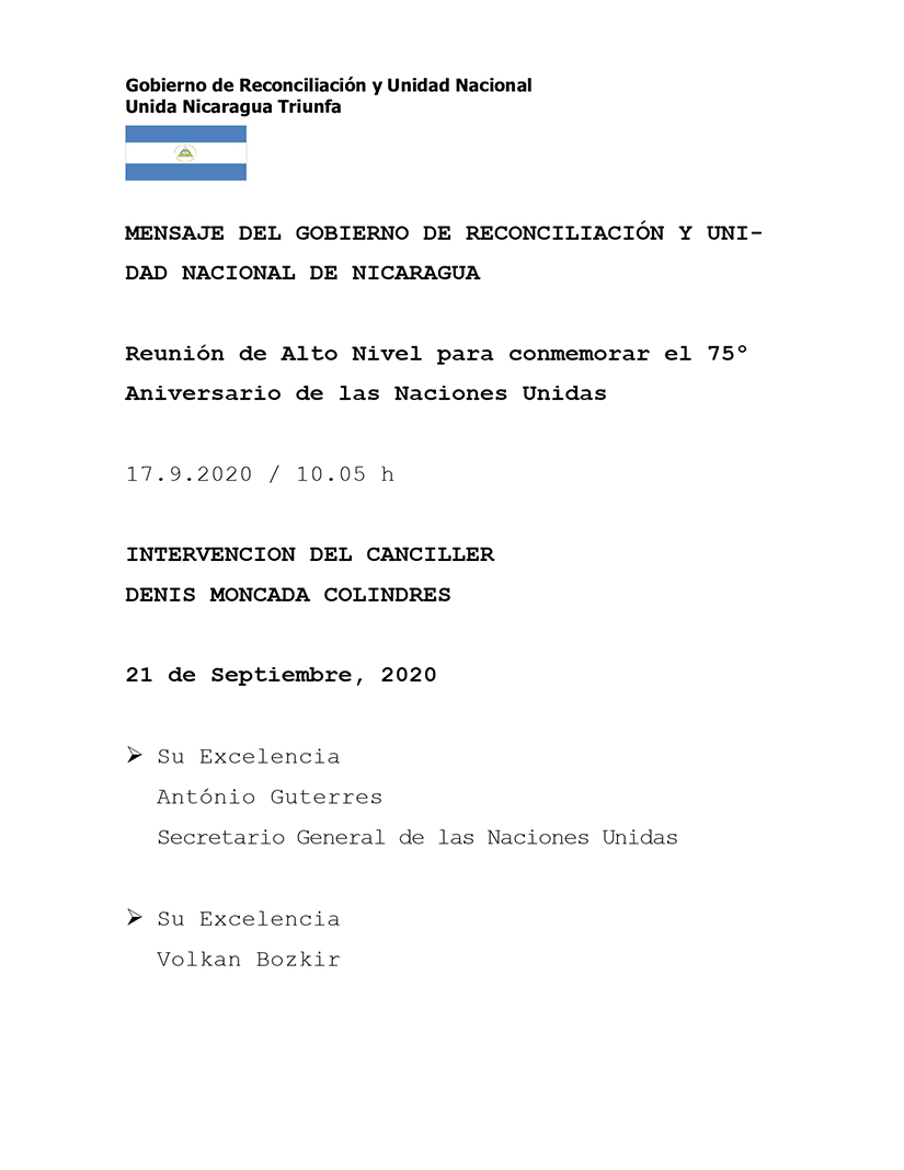 mensaje-onu-nicaragua